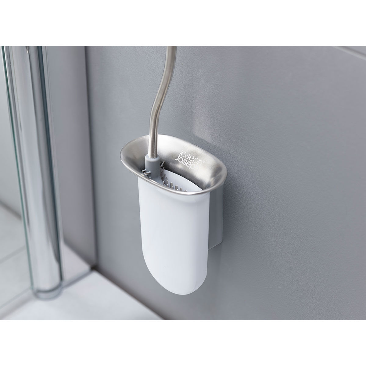 Encontraproduto.com.br - Escova Sanitaria com Suporte para Parede Joseph & Joseph
